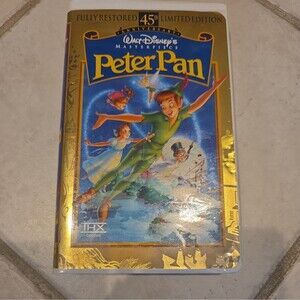 🟡🟡🟡Peter Pan (VHS, 1998, 45th Anniversary Limited Edition)